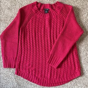Calvin Klein Jeans Textured Red Sweater